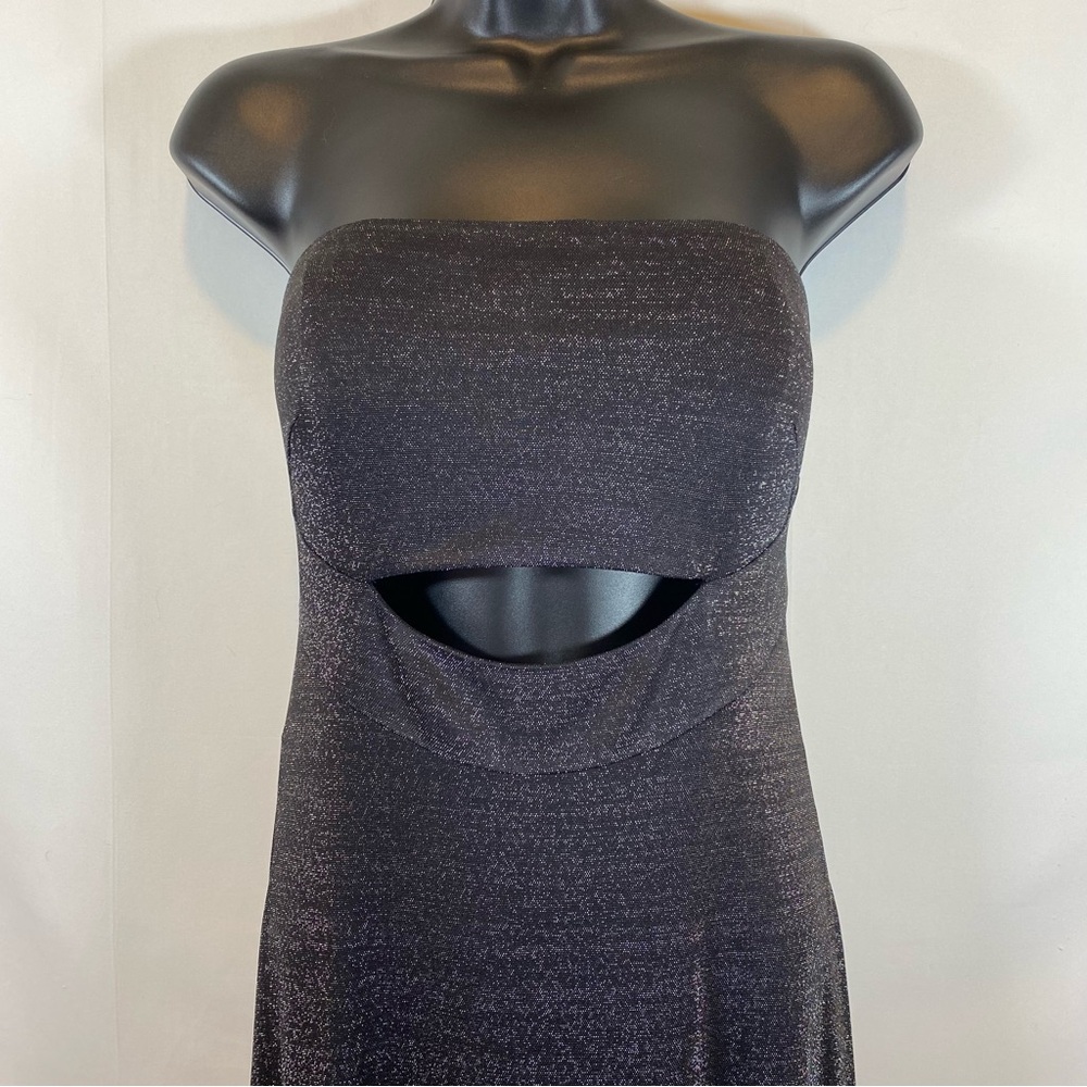 Calvin Klein Shimmering Black Strapless Dress